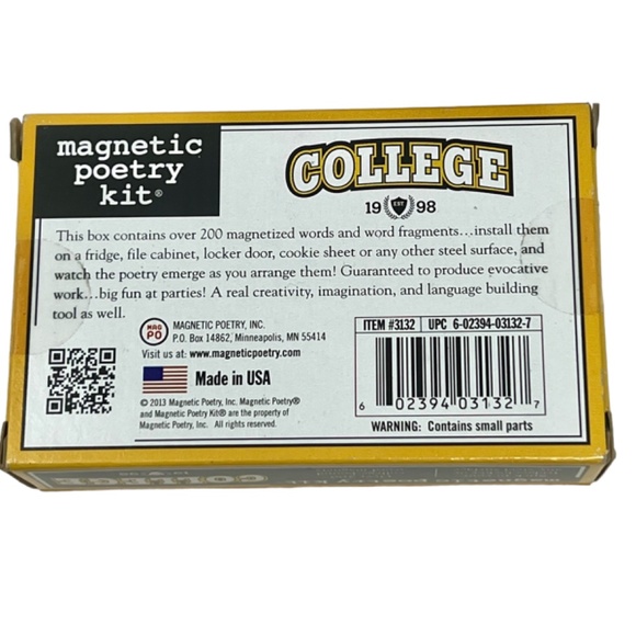 Off to College Bundle- Lot of 3. Book, magnetic poetry set, blue light glasses - Picture 3 of 6